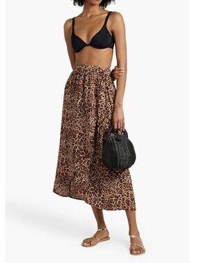 Melissa Odabash Delvin Leopard Skirt
